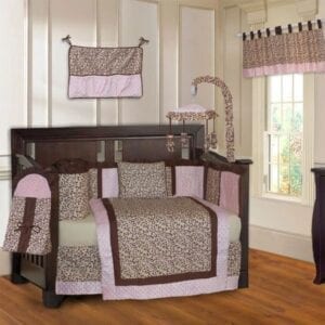 Teddy Bear Grey 9 Piece Crib Bedding - BabyFad